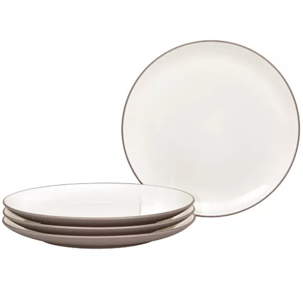 NEW 4 Noritake COLORWAVE‎ #5101 Clay Round Coupe Dinner Plates 10.5”